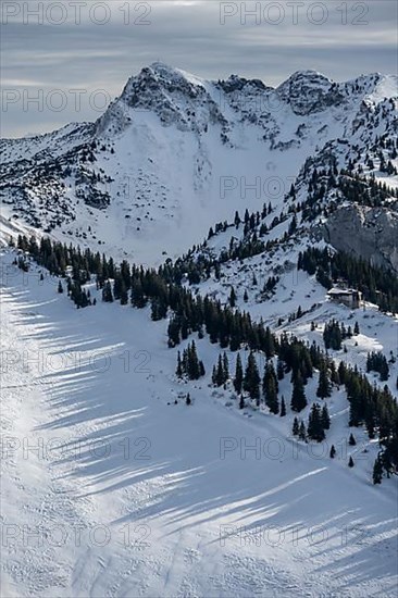 Mountains in winter, Schlierseer Berge