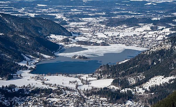 Mountains in winter, Schlierseer Berge