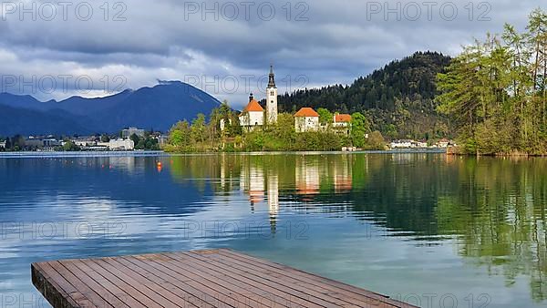 Bled Island with St. Mary's Church, Lake Bled