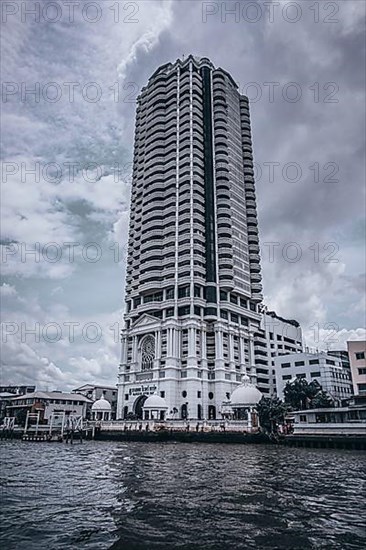 Bangkok as seen from the Chao Phraya riverbank, Bangkok