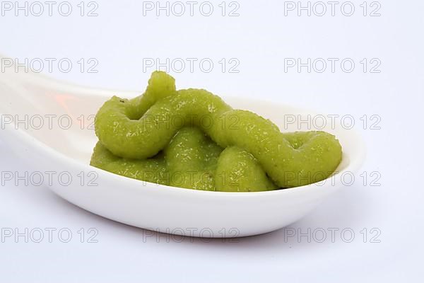 Wasabi, green wasabi paste