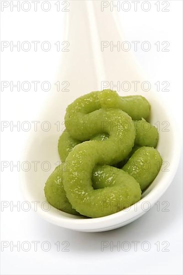 Wasabi, green wasabi paste