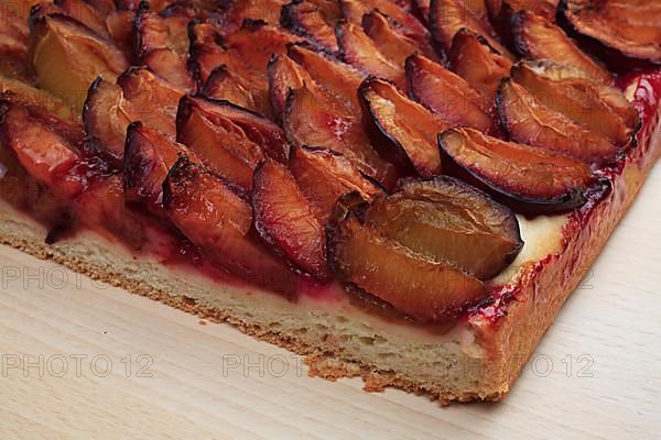 Plums on a plum cake,