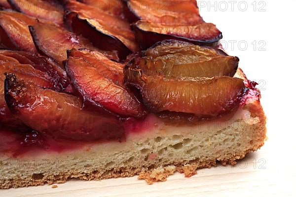 Plums on a plum cake,