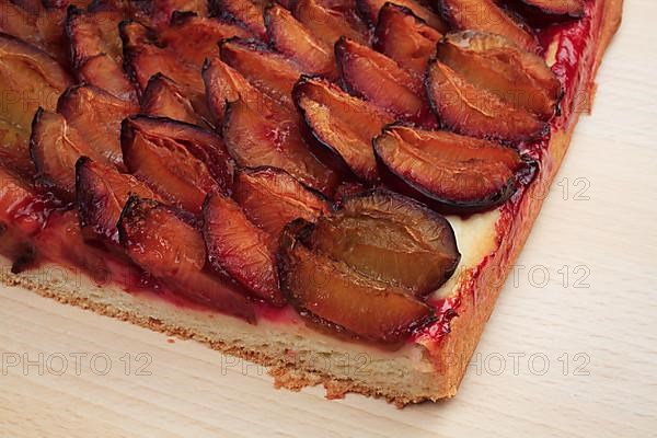 Plums on a plum cake,