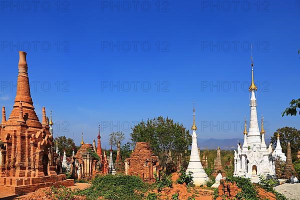 Shwe Inn Dein Pagoda. Indein, Shan State