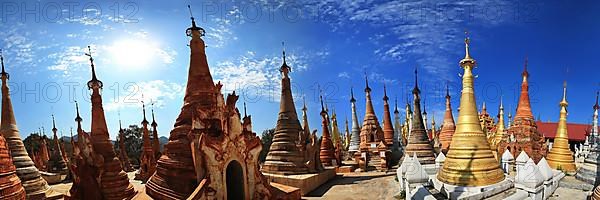 Shwe Inn Dein Pagoda. Indein, Shan State