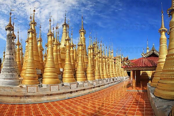 Shwe Inn Dein Pagoda. Indein, Shan State