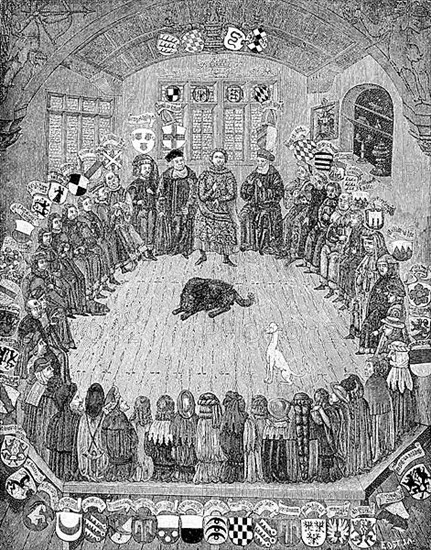 A meeting of the Swabian Circle, early 16th century