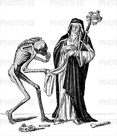 Death and the Abbess, from Dance of Death