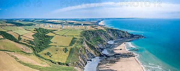 Fields and Farms over GCHQ Bude, GCHQ Composite Signals Organisation Station Morwenstow