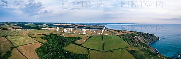 Fields and Farms over GCHQ Bude, GCHQ Composite Signals Organisation Station Morwenstow