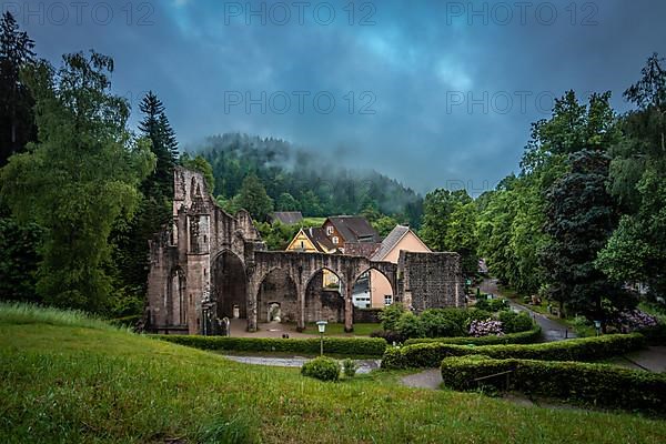 All Saints Monastery Ruins in the Black Forest National Park, Upper Renchtal