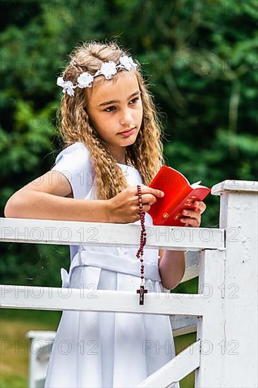 First Holy Communion of Little Girl,