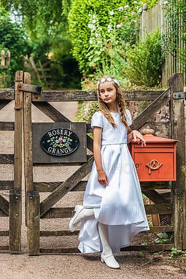 First Holy Communion of Little Girl,