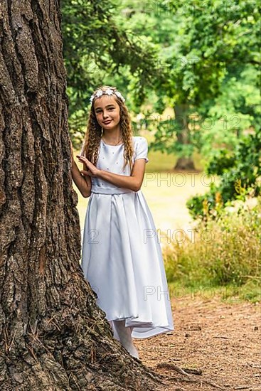 First Holy Communion of Little Girl,