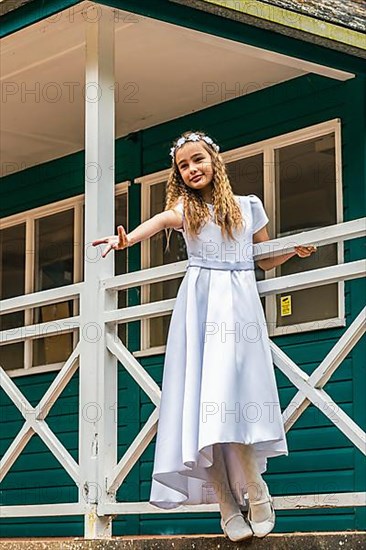 First Holy Communion of Little Girl,