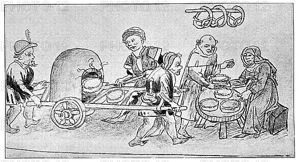 Foreign bread bakers in the Konstanzer Strasse at the time of the Council, early 15th century