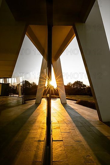 Bahai Temple, only house of worship and religious centre of the Bahai religion in Europe