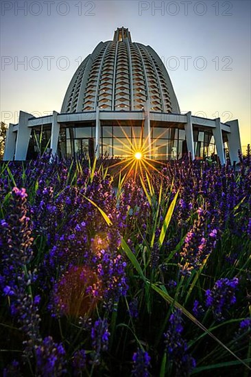 Bahai Temple, only house of worship and religious centre of the Bahai religion in Europe