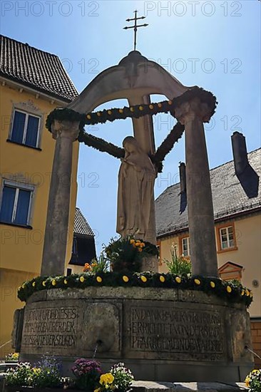 Gut-Betha fountain in the centre of Bad Waldsee, Ravensburg