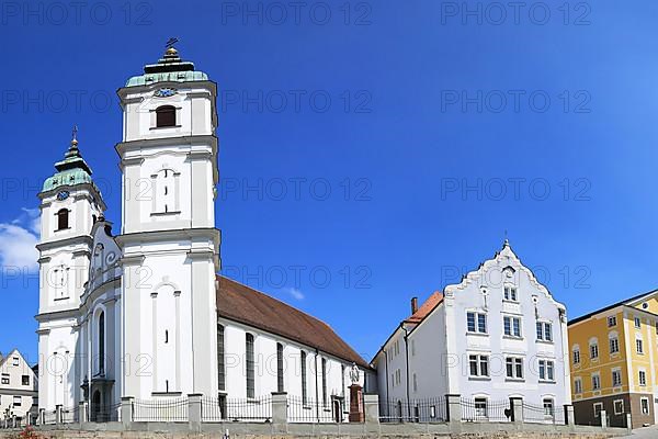 St. Peter's parish church in the centre of Bad Waldsee, Ravensburg