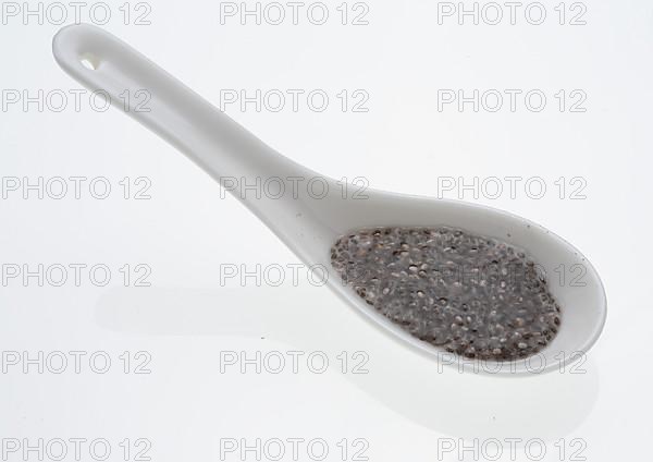 Chia gel, chia seeds soaked in water