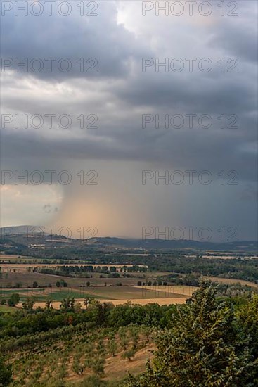 Thunderstorm cell, heavy rain