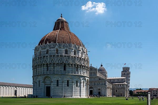 Pisa Baptistery of St. John, Pisa Cathedral and the Leaning Tower of Pisa