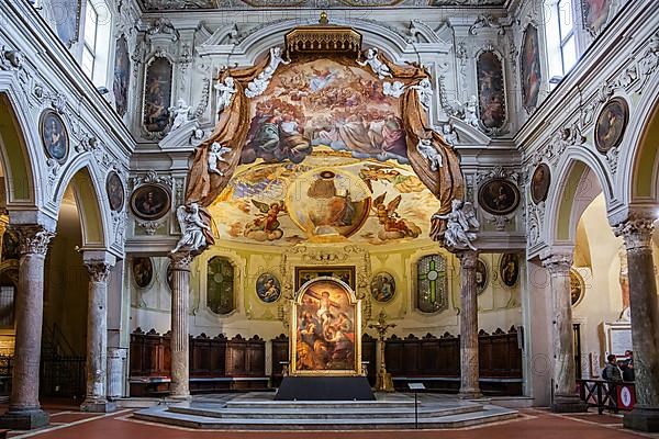 Side Chapel Basilica di San Restituta in the Cathedral in the Old Town, Naples