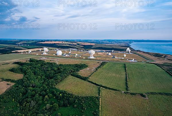 Fields and Farms over GCHQ Bude, GCHQ Composite Signals Organisation Station Morwenstow