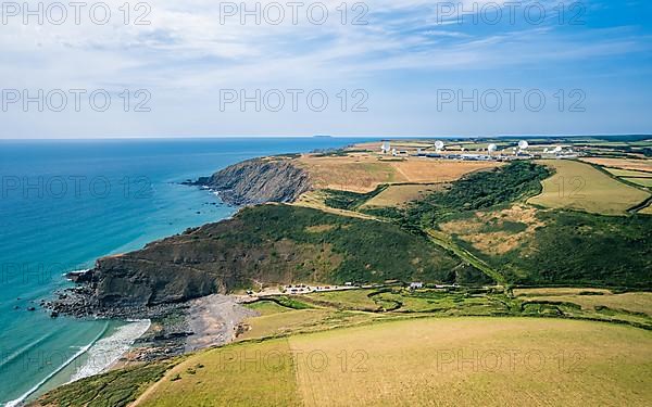 Fields and Farms over GCHQ Bude, GCHQ Composite Signals Organisation Station Morwenstow