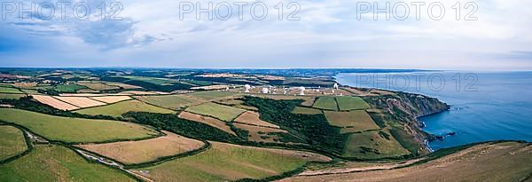 Fields and Farms over GCHQ Bude, GCHQ Composite Signals Organisation Station Morwenstow