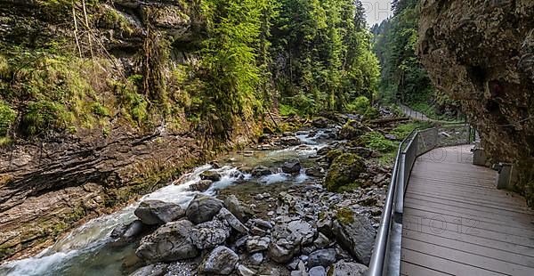 River Breitach in the Breitachklamm gorge near Oberstdorf, Oberallgaeu