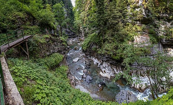 River Breitach in the Breitachklamm gorge near Oberstdorf, Oberallgaeu