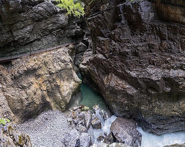 River Breitach in the Breitachklamm gorge near Oberstdorf, Oberallgaeu