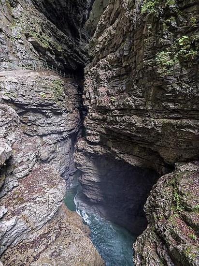 River Breitach in the Breitachklamm gorge near Oberstdorf, Oberallgaeu