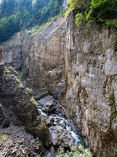 River Breitach in the Breitachklamm gorge near Oberstdorf, Oberallgaeu