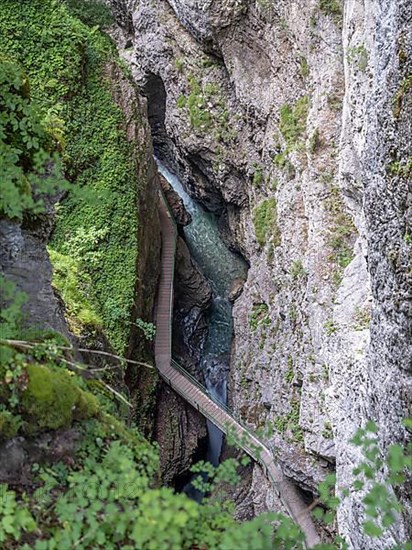 River Breitach in the Breitachklamm gorge near Oberstdorf, Oberallgaeu