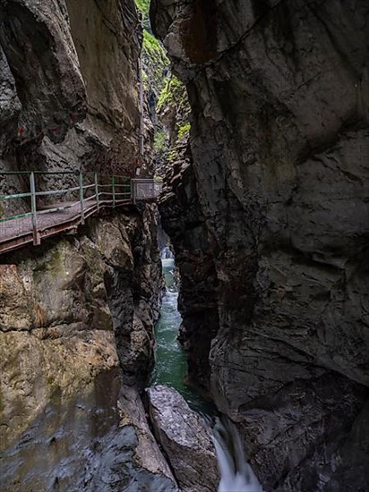 River Breitach in the Breitachklamm gorge near Oberstdorf, Oberallgaeu