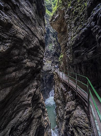 River Breitach in the Breitachklamm gorge near Oberstdorf, Oberallgaeu