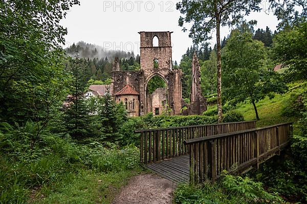 All Saints Monastery Ruins in the Black Forest National Park, Upper Renchtal