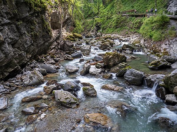 River Breitach in the Breitachklamm gorge near Oberstdorf, Oberallgaeu