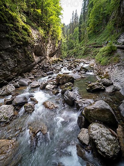 River Breitach in the Breitachklamm gorge near Oberstdorf, Oberallgaeu