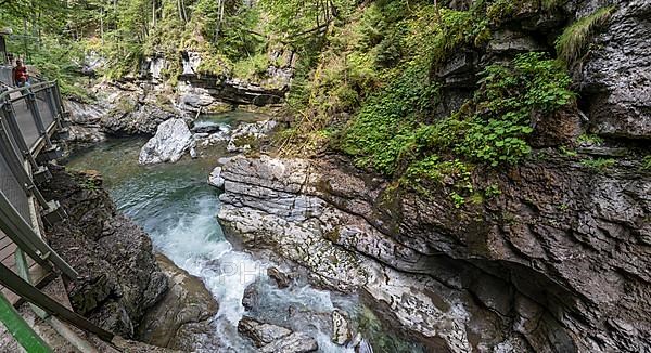 River Breitach in the Breitachklamm gorge near Oberstdorf, Oberallgaeu