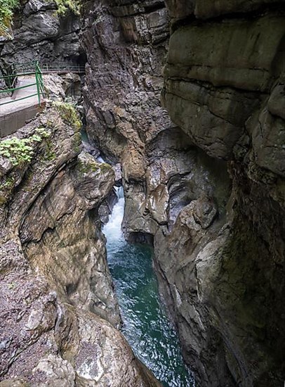 River Breitach in the Breitachklamm gorge near Oberstdorf, Oberallgaeu