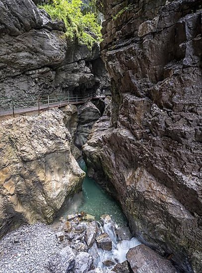 River Breitach in the Breitachklamm gorge near Oberstdorf, Oberallgaeu