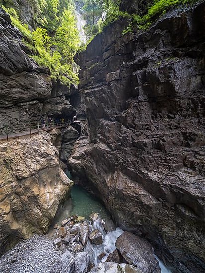 River Breitach in the Breitachklamm gorge near Oberstdorf, Oberallgaeu