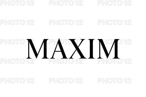 Maxim magazine, Logo