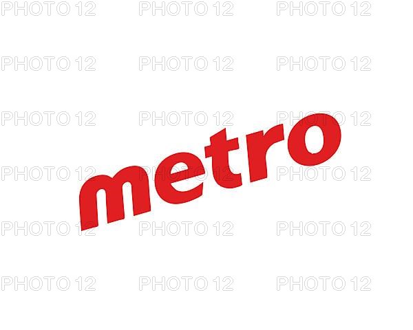 Metro Inc. rotated logo, White background